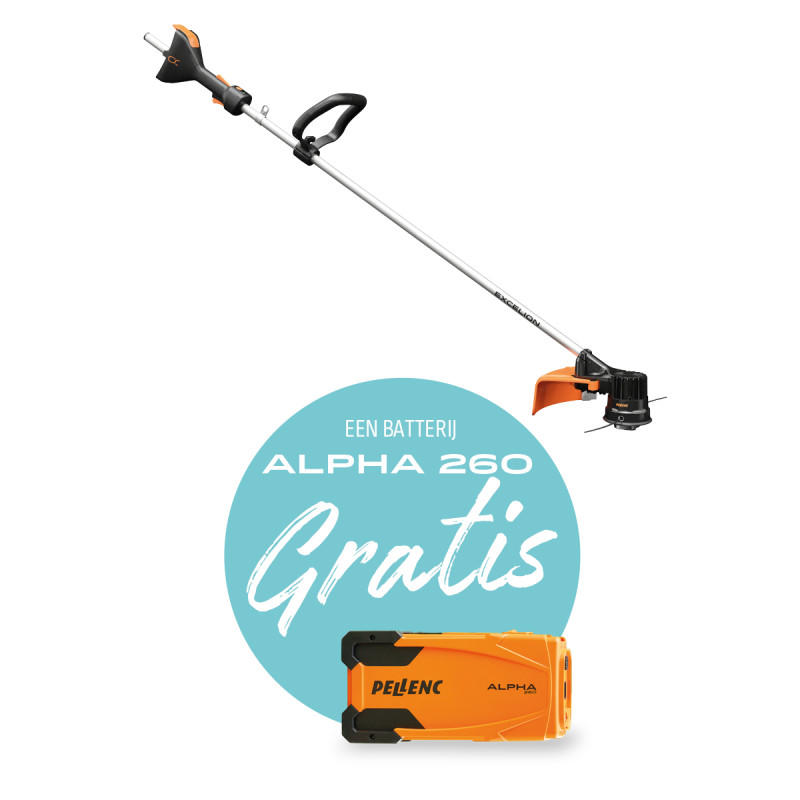 AANBIEDING EXCELION ALPHA + GRATIS ACCU 260